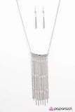 Pull Back the Curtain - Pink Necklace - Paparazzi Accessories Necklace Bedazzle Me Pretty Mobile Fashion Boutique