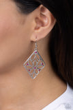 Pumped Up Posies - Pink Earrings - Paparazzi Accessories Earrings Bedazzle Me Pretty Mobile Fashion Boutique