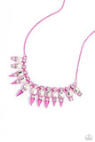 Punk Passion - Pink Necklace - Paparazzi Accessories Necklace Bedazzle Me Pretty Mobile Fashion Boutique