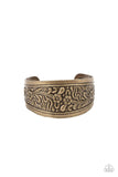 Purely Prairie - Brass Bracelet - Paparazzi Accessories Bracelet Bedazzle Me Pretty Mobile Fashion Boutique