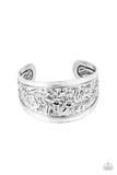 Purely Prairie - Silver Bracelet - Paparazzi Accessories Bracelet Bedazzle Me Pretty Mobile Fashion Boutique