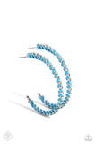 Put a STRING on It - Blue Earrings - Paparazzi Accessories Earrings Bedazzle Me Pretty Mobile Fashion Boutique