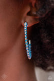 Put a STRING on It - Blue Earrings - Paparazzi Accessories Earrings Bedazzle Me Pretty Mobile Fashion Boutique