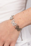 Put a WING on It - Silver Bracelet - Paparazzi Accessories Bracelet Bedazzle Me Pretty Mobile Fashion Boutique
