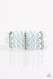 Put On Your GLAM Face - Blue Bracelet - Paparazzi Accessories Bracelet Bedazzle Me Pretty Mobile Fashion Boutique
