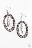 Put Up A FLIGHT - Silver Earrings - Paparazzi Accessories Earrings Bedazzle Me Pretty Mobile Fashion Boutique