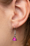 Pyramid Prowl - Pink Necklace - Paparazzi Accessories Necklace Bedazzle Me Pretty Mobile Fashion Boutique