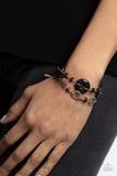Quarry Quandary - Black Bracelet - Paparazzi Accessories Bracelet Bedazzle Me Pretty Mobile Fashion Boutique