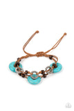 Quarry Quandary - Blue Bracelet - Paparazzi Accessories Bracelet Bedazzle Me Pretty Mobile Fashion Boutique