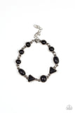 Quarry Quarrel - Black Bracelet - Paparazzi Accessories Bracelet Bedazzle Me Pretty Mobile Fashion Boutique