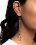 Quartz Qualification - Green Earrings - Paparazzi Accessories Earrings Bedazzle Me Pretty Mobile Fashion Boutique
