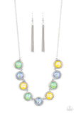 Queen of the Cosmos - Green Necklace - Paparazzi Accessories Necklace Bedazzle Me Pretty Mobile Fashion Boutique