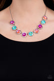 Queen of the Cosmos - Orange Necklace - Paparazzi Accessories Necklace Bedazzle Me Pretty Mobile Fashion Boutique