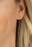 Queen of the QUILL - Brass Necklace - Paparazzi Accessories Necklace Bedazzle Me Pretty Mobile Fashion Boutique