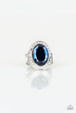 Queen Scene - Blue Ring - Paparazzi Accessories Ring Bedazzle Me Pretty Mobile Fashion Boutique