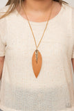 Quill Quest - Gold Necklace - Paparazzi Accessories Necklace Bedazzle Me Pretty Mobile Fashion Boutique