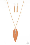 Quill Quest - Gold Necklace - Paparazzi Accessories Necklace Bedazzle Me Pretty Mobile Fashion Boutique