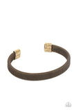 Quit MESHing around - Brass Mens Bracelet - Paparazzi Accessories Mens Bracelet Bedazzle Me Pretty Mobile Fashion Boutique