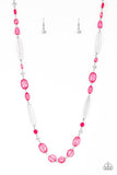 Quite Quintessence - Pink Necklace - Paparazzi Accessories Necklace Bedazzle Me Pretty Mobile Fashion Boutique