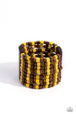 R and R - Yellow Bracelet - Paparazzi Accessories Bracelet Bedazzle Me Pretty Mobile Fashion Boutique