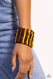 R and R - Yellow Bracelet - Paparazzi Accessories Bracelet Bedazzle Me Pretty Mobile Fashion Boutique