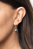 Radiance Squared - Silver Necklace - Paparazzi Accessories Necklace Bedazzle Me Pretty Mobile Fashion Boutique