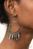 Radiant Chimes - Black Earrings - Paparazzi Accessories Earrings Bedazzle Me Pretty Mobile Fashion Boutique