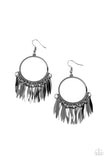 Radiant Chimes - Black Earrings - Paparazzi Accessories Earrings Bedazzle Me Pretty Mobile Fashion Boutique