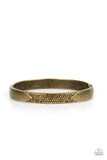 Radiant Edge - Brass Bracelet - Paparazzi Accessories Bracelet Bedazzle Me Pretty Mobile Fashion Boutique