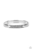 Radiant Edge - Silver Bracelet - Paparazzi Accessories Bracelet Bedazzle Me Pretty Mobile Fashion Boutique