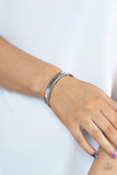 Radiant Edge - Silver Bracelet - Paparazzi Accessories Bracelet Bedazzle Me Pretty Mobile Fashion Boutique