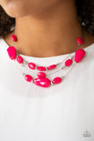 Radiant Reflections - Pink Necklace - Paparazzi Accessories Necklace Bedazzle Me Pretty Mobile Fashion Boutique
