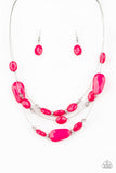 Radiant Reflections - Pink Necklace - Paparazzi Accessories Necklace Bedazzle Me Pretty Mobile Fashion Boutique