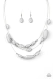 Radiant Reflections - Silver Necklace - Paparazzi Accessories Necklace Bedazzle Me Pretty Mobile Fashion Boutique