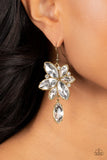 Radiant Retrospection - Brass Earrings - Paparazzi Accessories Earrings Bedazzle Me Pretty Mobile Fashion Boutique