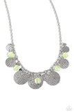 Radiant Review - Green Necklace - Paparazzi Accessories Necklace Bedazzle Me Pretty Mobile Fashion Boutique