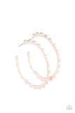 Radiant Ridges - Rose Gold Earrings - Paparazzi Accessories Earrings Bedazzle Me Pretty Mobile Fashion Boutique