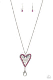 Radiant Romeo - Pink Lanyard - Paparazzi Accessories Lanyard Bedazzle Me Pretty Mobile Fashion Boutique