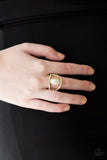 Radiating Riches - Gold Ring - Paparazzi Accessories Ring Bedazzle Me Pretty Mobile Fashion Boutique