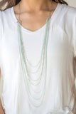 Radical Rainbows - Green Necklace - Paparazzi Accessories Necklace Bedazzle Me Pretty Mobile Fashion Boutique