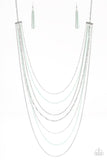 Radical Rainbows - Green Necklace - Paparazzi Accessories Necklace Bedazzle Me Pretty Mobile Fashion Boutique
