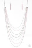Radical Rainbows - Pink Necklace - Paparazzi Accessories Necklace Bedazzle Me Pretty Mobile Fashion Boutique