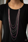 Radical Rainbows - Pink Necklace - Paparazzi Accessories Necklace Bedazzle Me Pretty Mobile Fashion Boutique