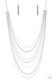 Radical Rainbows - Silver Necklace - Paparazzi Accessories Necklace Bedazzle Me Pretty Mobile Fashion Boutique