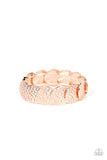 Radioactive Reflections - Rose Gold Bracelet - Paparazzi Accessories Bracelet Bedazzle Me Pretty Mobile Fashion Boutique