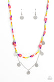 Rainbow Dash - Pink Necklace - Paparazzi Accessories Necklace Bedazzle Me Pretty Mobile Fashion Boutique