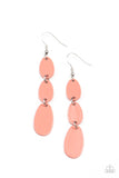 Rainbow Drops - Orange Earrings - Paparazzi Accessories Earrings Bedazzle Me Pretty Mobile Fashion Boutique