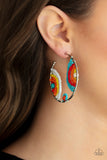 Rainbow Horizons - Multi Earrings - Paparazzi Accessories Earrings FS-Bedazzle Me Pretty Mobile Fashion Boutique