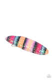 Rainbow Pop Summer - Multi Hair Clip - Paparazzi Accessories Hair Clip Bedazzle Me Pretty Mobile Fashion Boutique