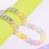 Rainbow Ragtime - Multi Necklace - Paparazzi Accessories Necklace Bedazzle Me Pretty Mobile Fashion Boutique